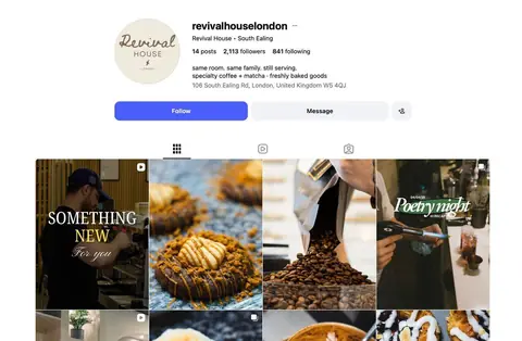 Revival House Instagram graphic